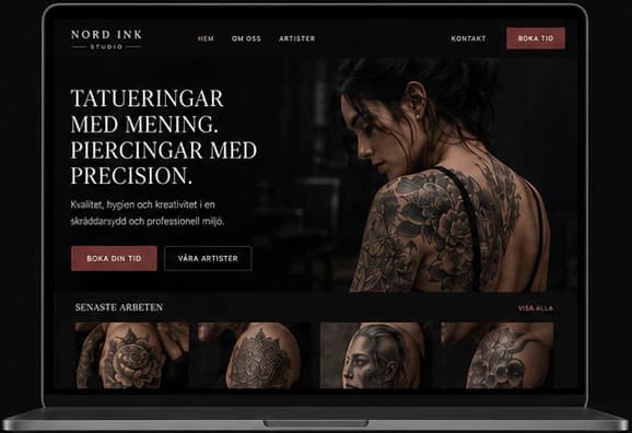 The Nord Ink Studio concept website