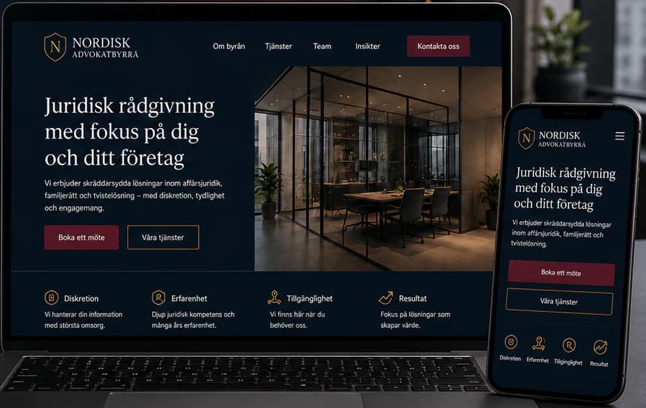Nordisk Advokatbyrå start page