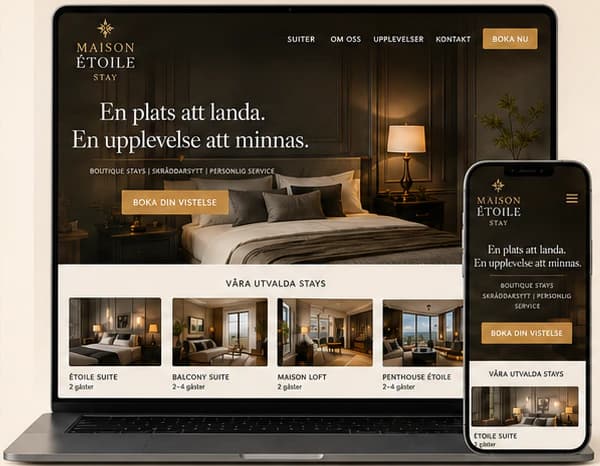 The Maison Étoile concept website