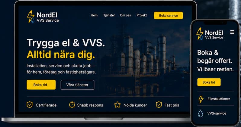The NordEl VVS concept website